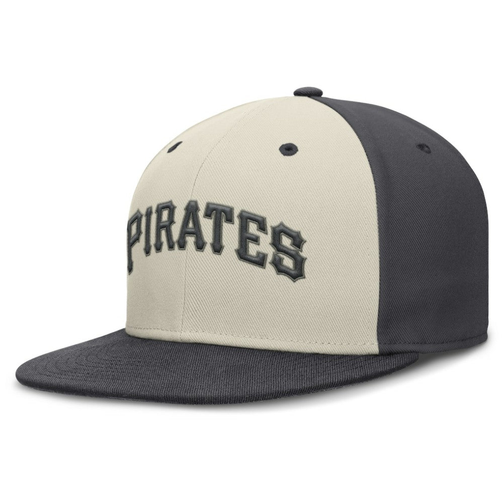 Pittsburgh Pirates Nike Dri-FIT True Fitted Hat - Cream Hats