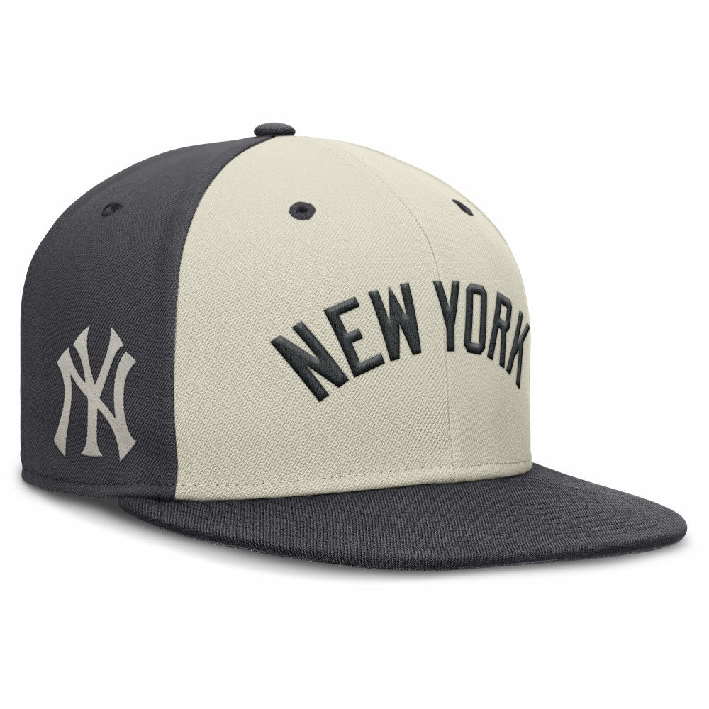 New York Yankees Nike Dri-FIT True Fitted Hat - Cream Hats
