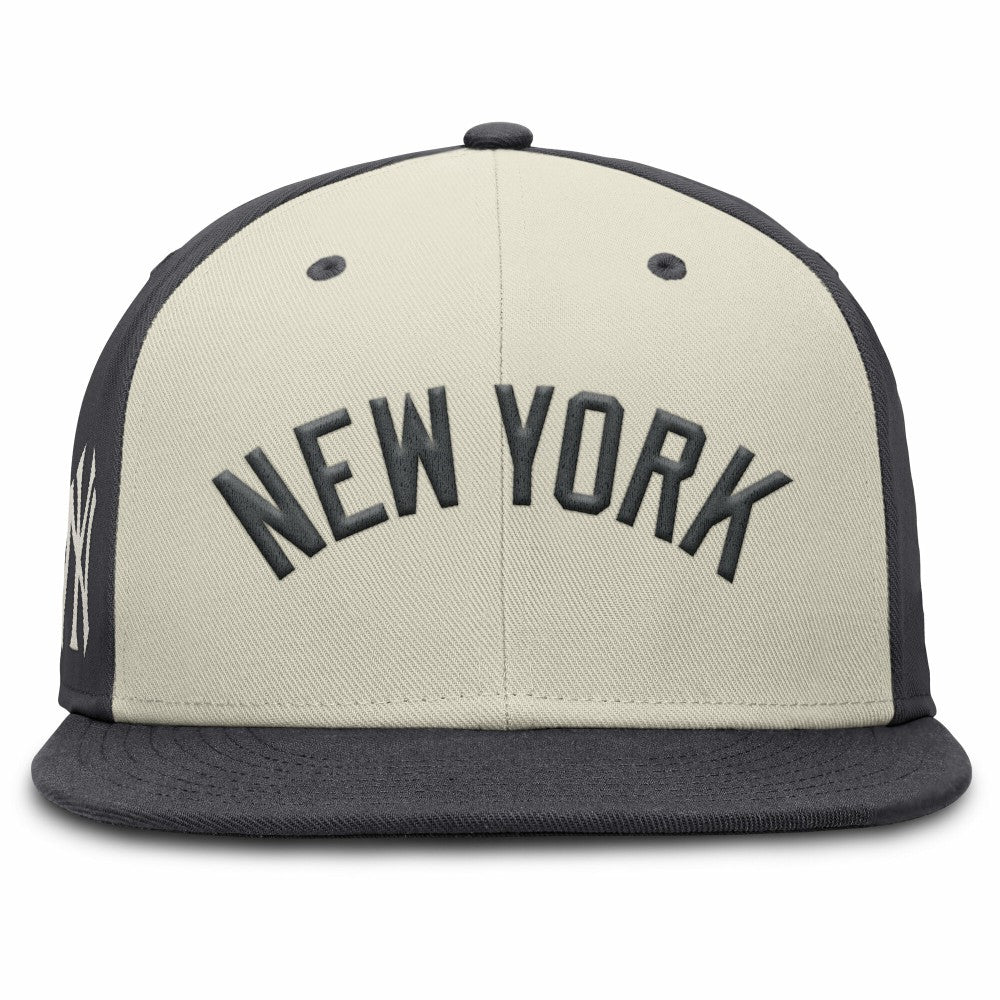 New York Yankees Nike Dri-FIT True Fitted Hat - Cream Hats