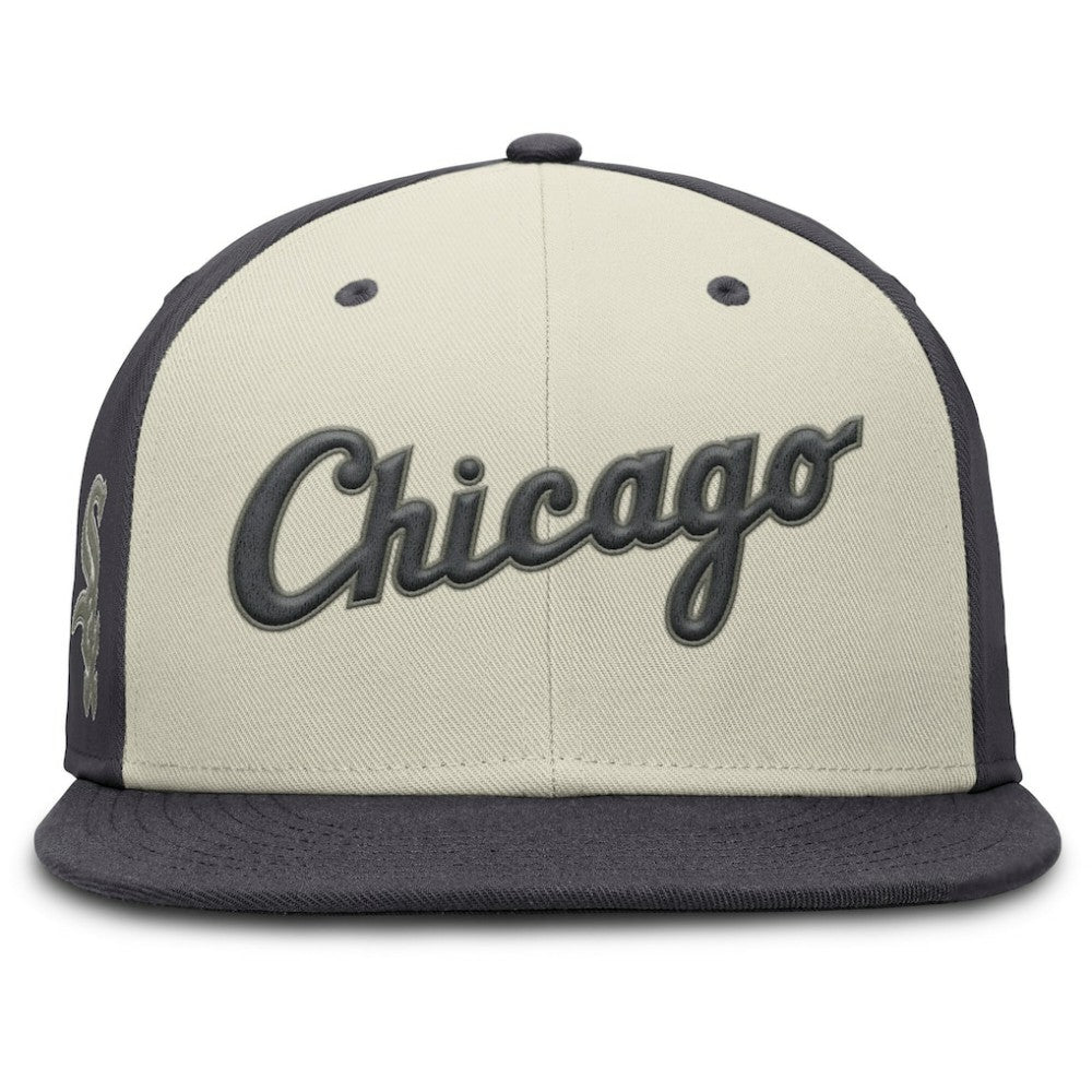 Chicago White Sox Nike Dri-FIT True Fitted Hat - Cream Hats