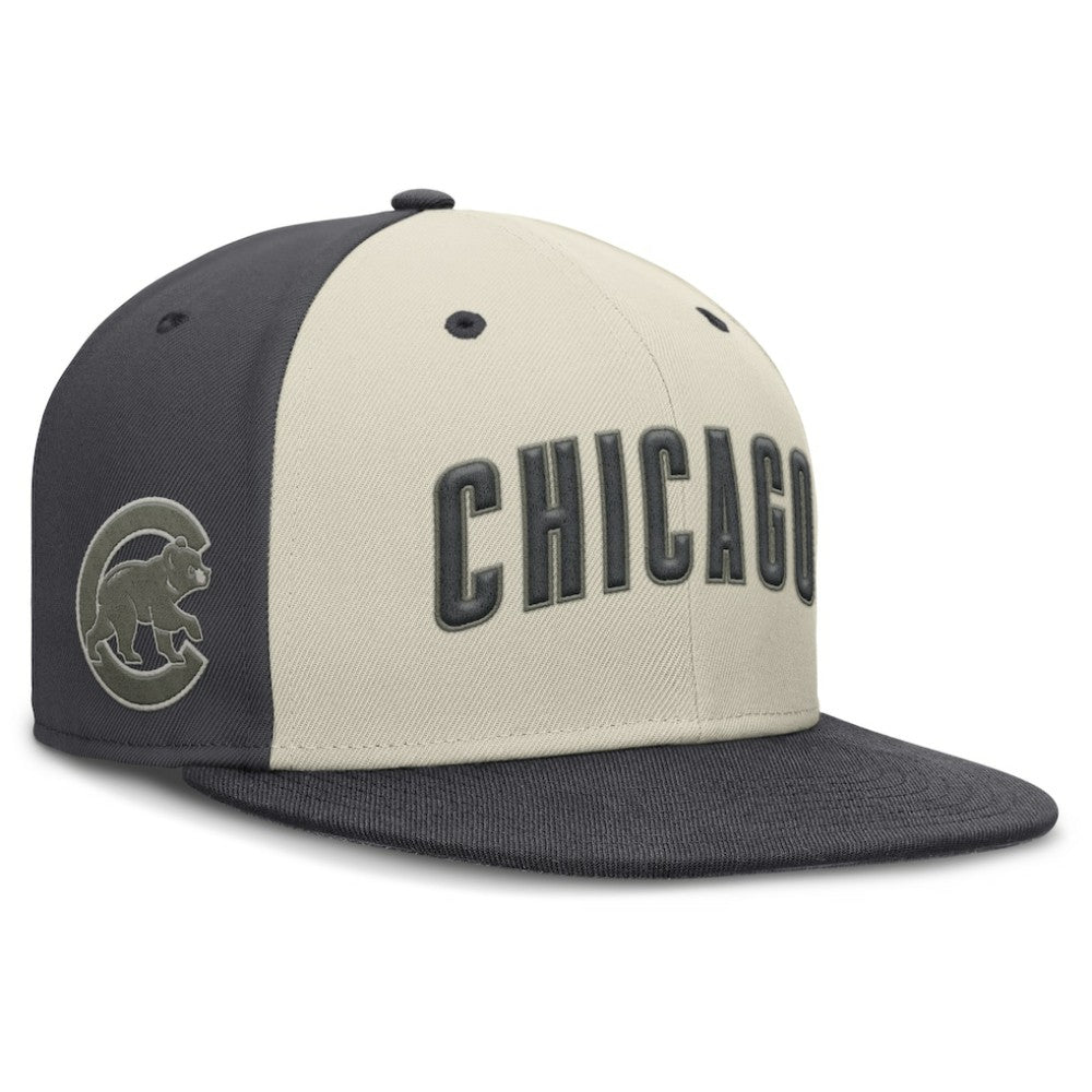 Chicago Cubs Nike Dri-FIT True Fitted Hat - Cream Hats
