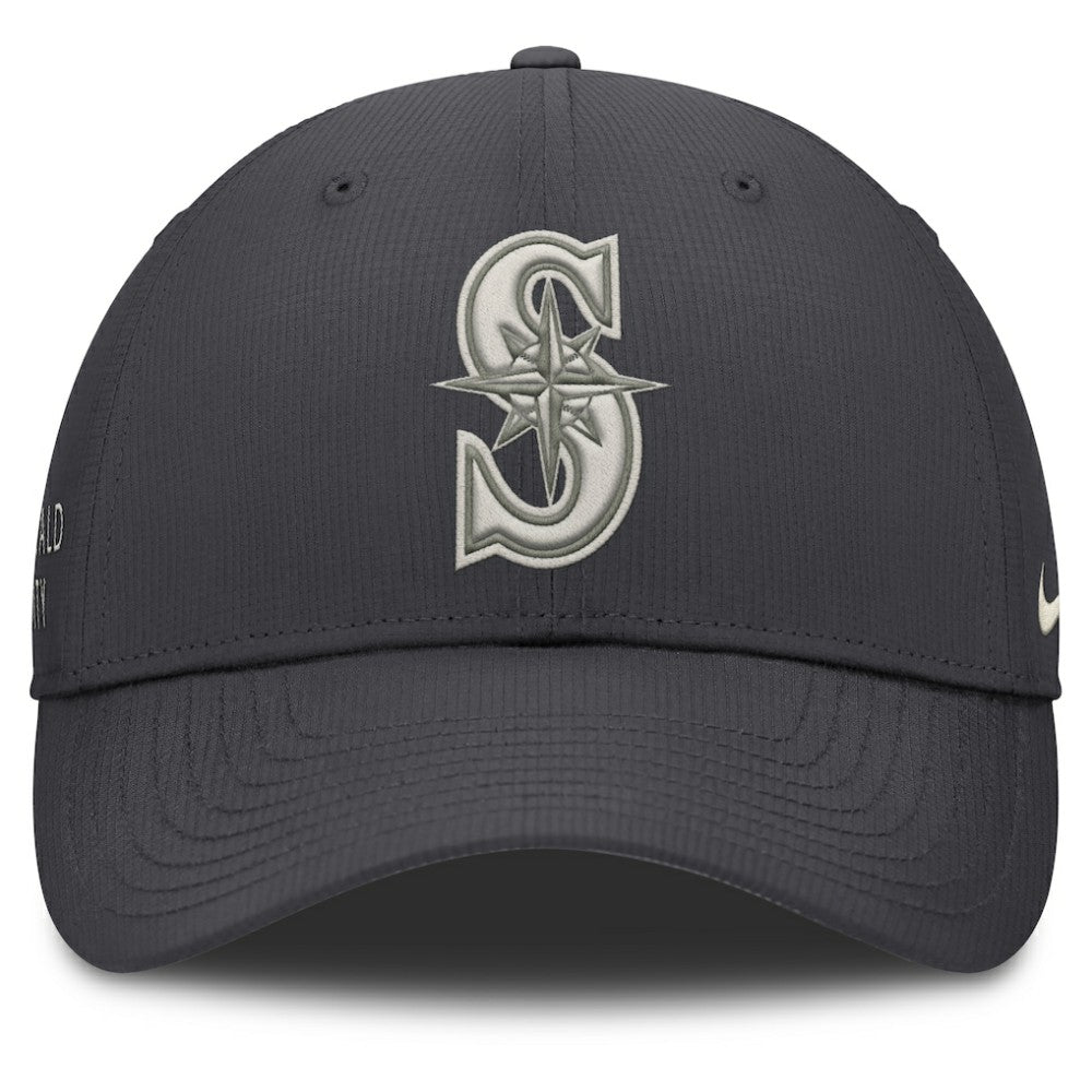 Seattle Mariners Nike Club Dri-FIT Adjustable Hat - Anthracite Hats