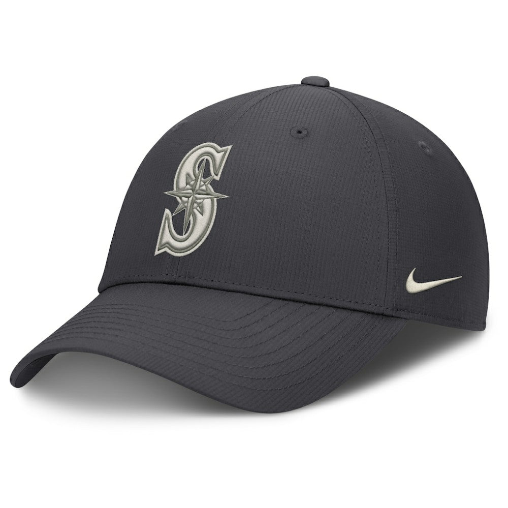 Seattle Mariners Nike Club Dri-FIT Adjustable Hat - Anthracite Hats