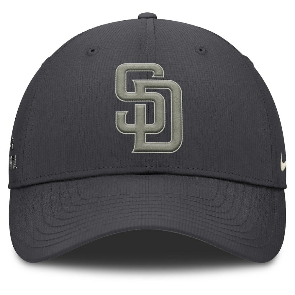 San Diego Padres Nike Club Dri-FIT Adjustable Hat - Anthracite Hats