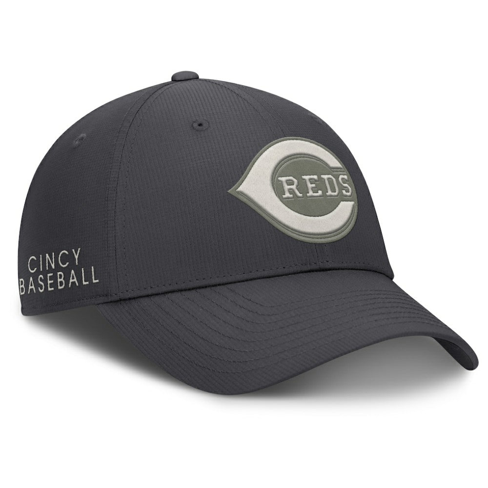 Cincinnati Reds Nike Club Dri-FIT Adjustable Hat - Anthracite Hats