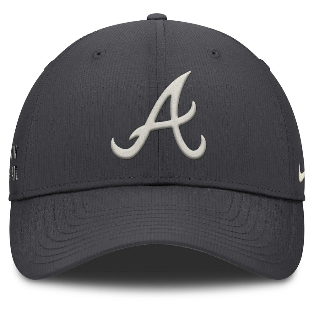 Atlanta Braves Nike Club Dri-FIT Adjustable Hat - Anthracite Hats