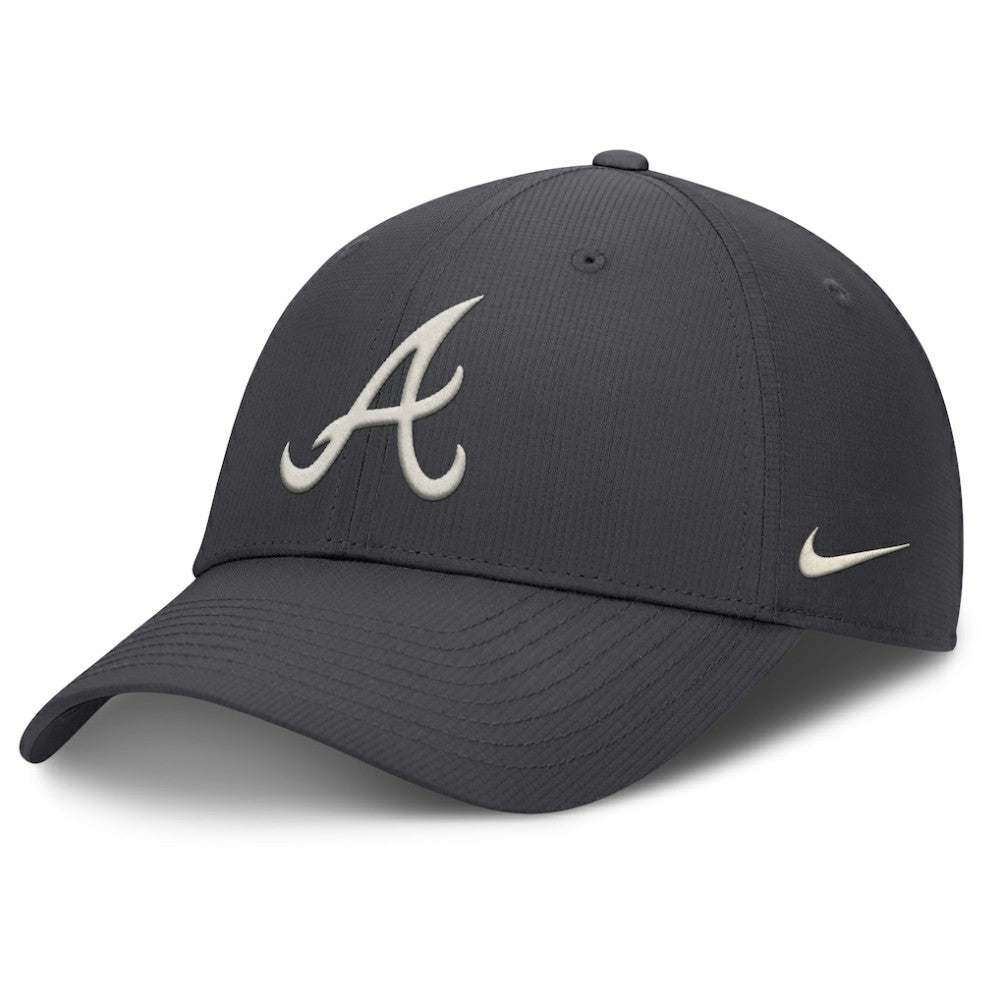 Atlanta Braves Nike Club Dri-FIT Adjustable Hat - Anthracite Hats