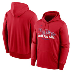 Philadelphia Phillies Nike 2025 MLB Postseason Authentic Collection Therma Fleece Hoodie - Red Hoodies