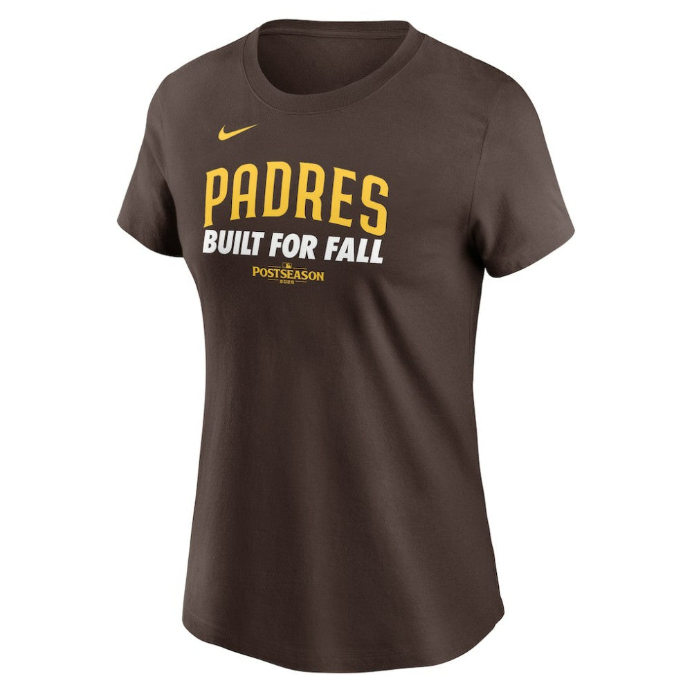 San Diego Padres Nike Women's 2025 MLB Postseason Authentic Collection T-Shirt - Brown T-shirts