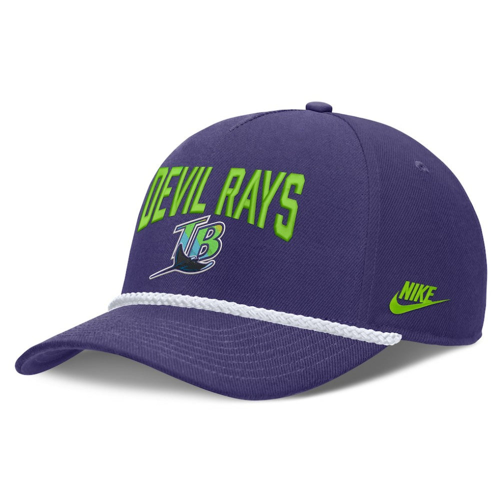 Tampa Bay Rays Nike Cooperstown Rise Adjustable Hat - Purple Hats