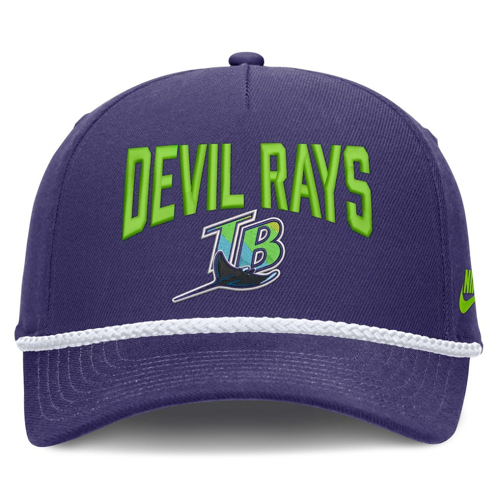Tampa Bay Rays Nike Cooperstown Rise Adjustable Hat - Purple Hats