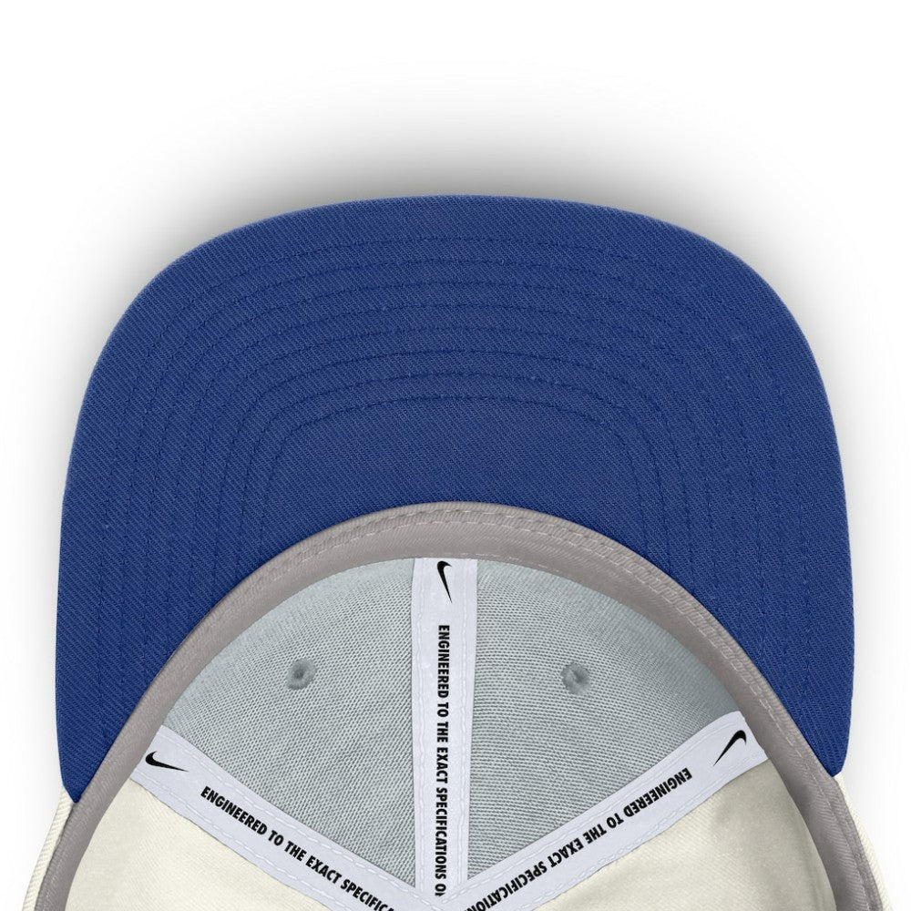 Texas Rangers Nike Cooperstown Pro Dri-FIT Snapback Hat - Cream/Royal Hats