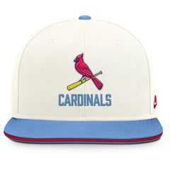 St. Louis Cardinals Nike Cooperstown Pro Dri-FIT Snapback Hat - Cream/Light Blue Hats