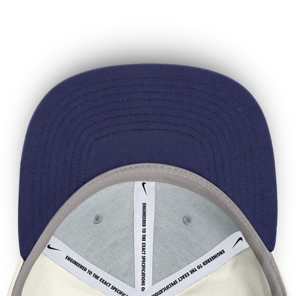 Seattle Mariners Nike Cooperstown Pro Dri-FIT Snapback Hat - Cream/Navy Hats