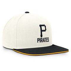 Pittsburgh Pirates Nike Cooperstown Pro Dri-FIT Snapback Hat - Cream/Black Hats