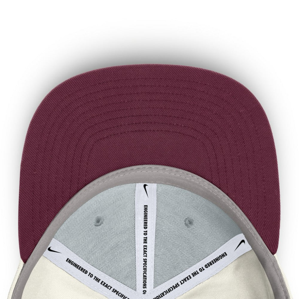 Philadelphia Phillies Nike Cooperstown Pro Dri-FIT Snapback Hat - Cream/Burgundy Hats