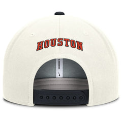 Houston Astros Nike Cooperstown Pro Dri-FIT Snapback Hat - Cream/Navy Hats