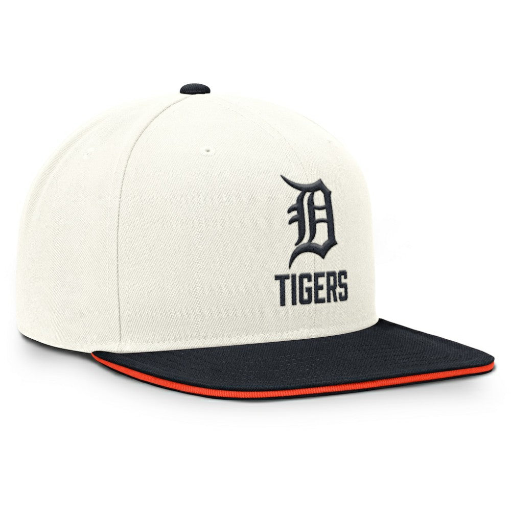 Detroit Tigers Nike Cooperstown Pro Dri-FIT Snapback Hat - Cream/Navy Hats