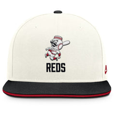 Cincinnati Reds Nike Cooperstown Pro Dri-FIT Snapback Hat - Cream/Black Hats