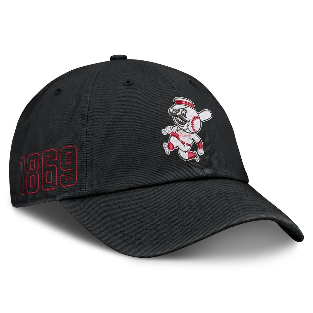 Cincinnati Reds Nike Cooperstown Club Adjustable Hat - Black Hats