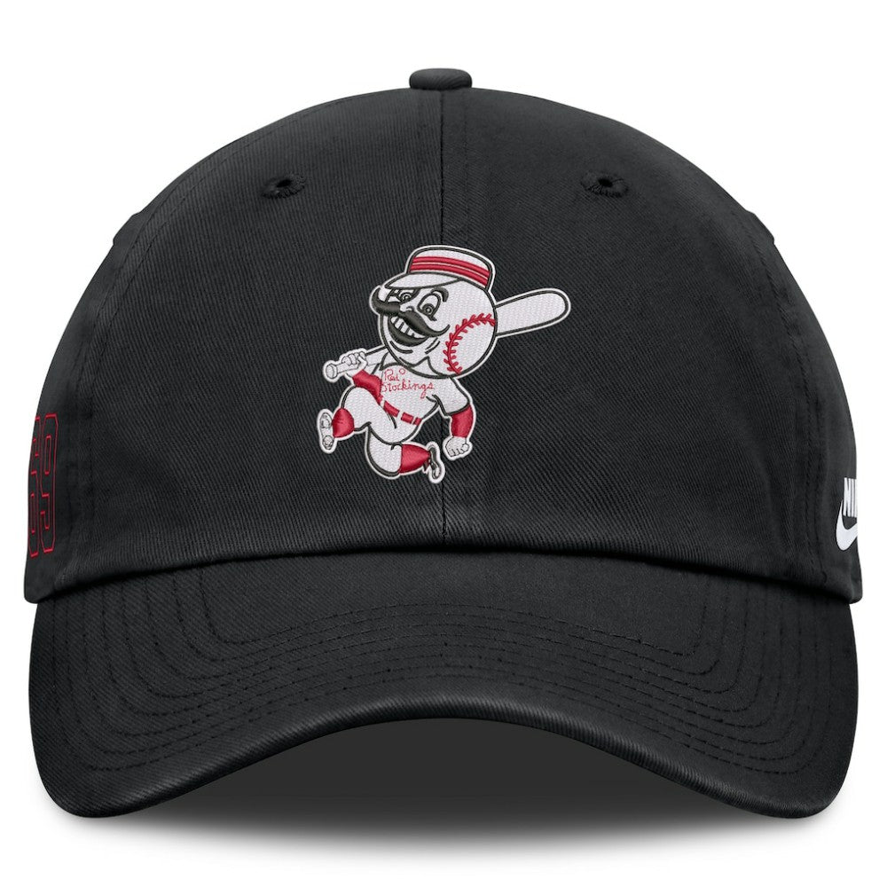 Cincinnati Reds Nike Cooperstown Club Adjustable Hat - Black Hats