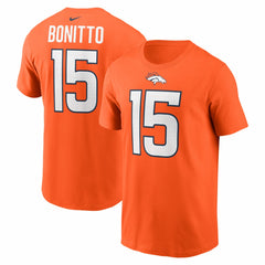 Nik Bonitto Denver Broncos Player Name & Number T-Shirt Orange