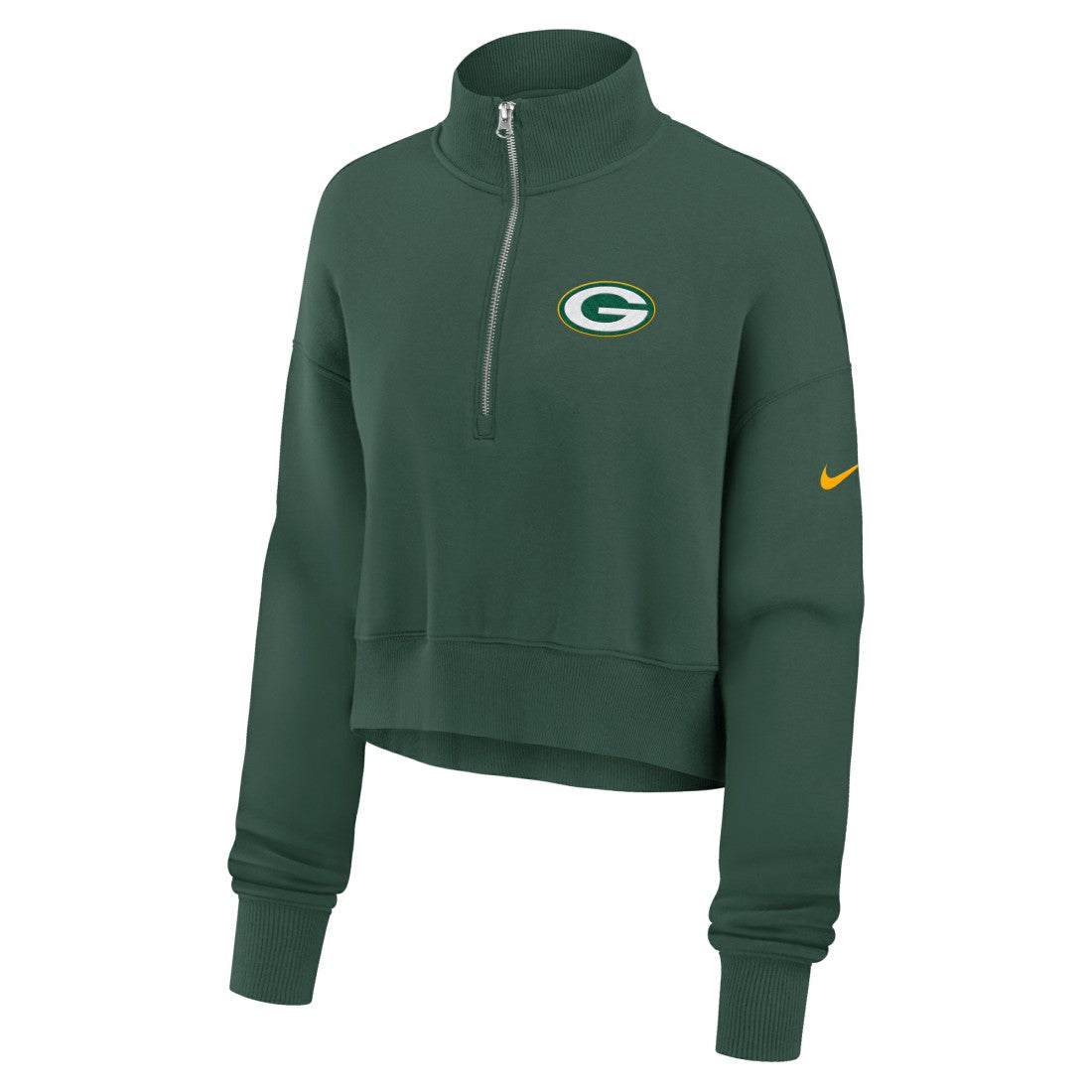 Green Bay Packers Women's Phoenix Fleece Quarter-Zip Sweatshirt Green