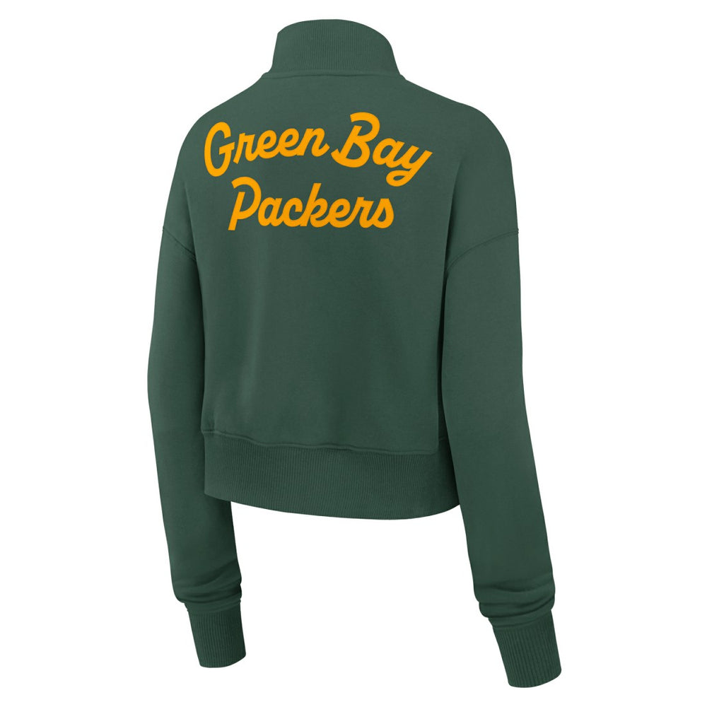 Green Bay Packers Women's Phoenix Fleece Quarter-Zip Sweatshirt Green