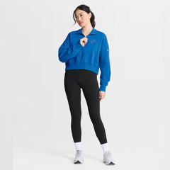Detroit Lions Women's Phoenix Fleece Quarter-Zip Sweatshirt Blue