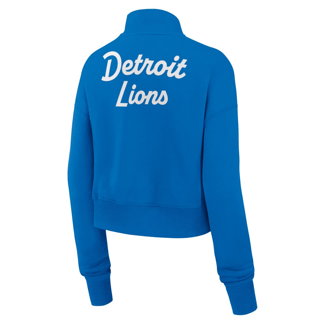 Detroit Lions Women's Phoenix Fleece Quarter-Zip Sweatshirt Blue