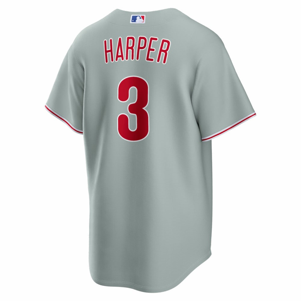 Bryce Harper Philadelphia Phillies Nike Road Replica Jersey - Gray Jerseys