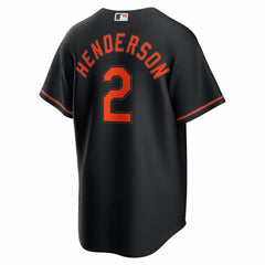 Gunnar Henderson Baltimore Orioles Nike Alternate Replica Jersey - Black Jerseys