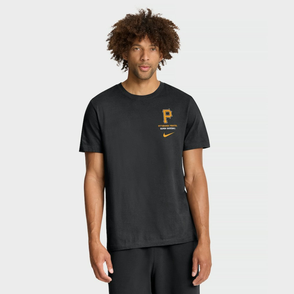 Pittsburgh Pirates Nike Primetime 2-Hit T-Shirt - Black T-shirts