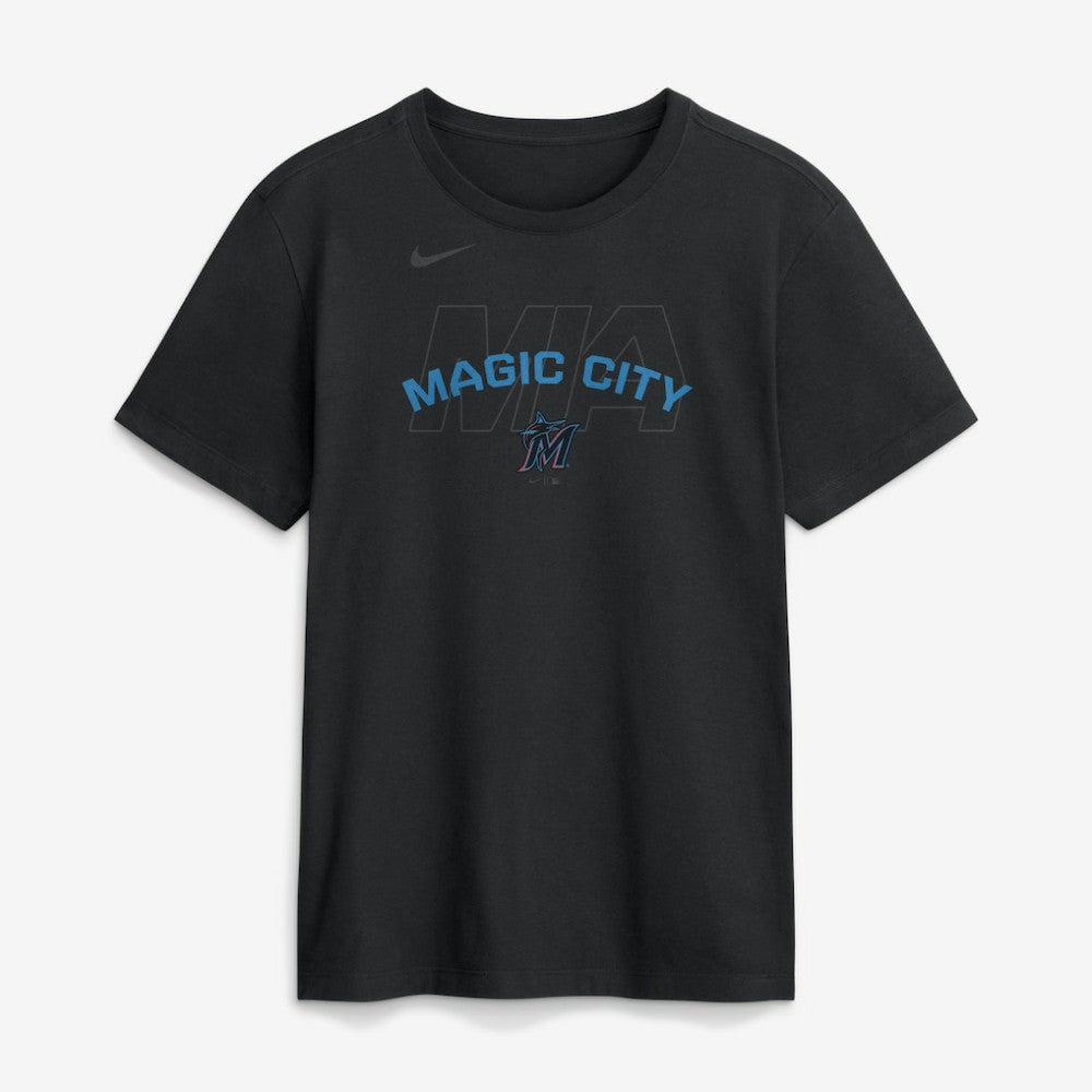 Miami Marlins Nike Primetime Fashion T-Shirt - Black T-shirts