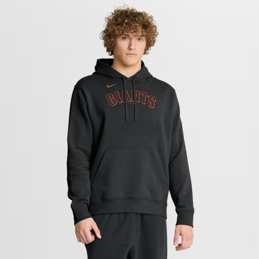 San Francisco Giants Nike Dri-Fit Club Hoodie - Black Hoodies