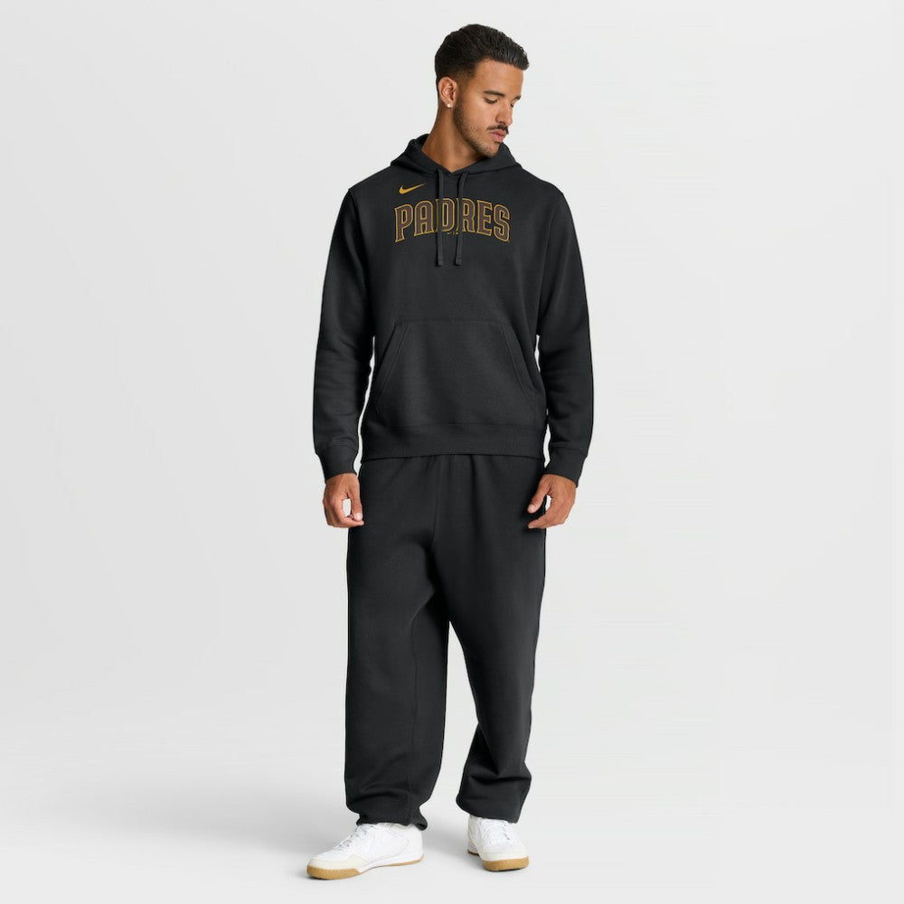 San Diego Padres Nike Dri-Fit Club Hoodie - Black Hoodies
