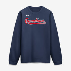Cleveland Guardians Nike Primetime Wordmark Sweatshirt - Navy Sweatshirts