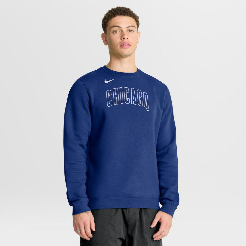 Chicago Cubs Nike Primetime Wordmark Sweatshirt - Royal Sweatshirts
