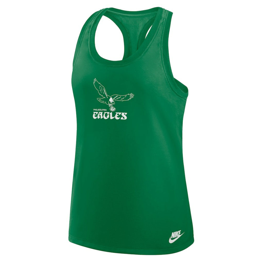 Philadelphia Eagles Women's Hurry Up Tri-Blend Dri-FIT Tank Top Kelly Green