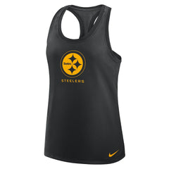 Pittsburgh Steelers Women's Hurry Up Tri-Blend Dri-FIT Tank Top Black