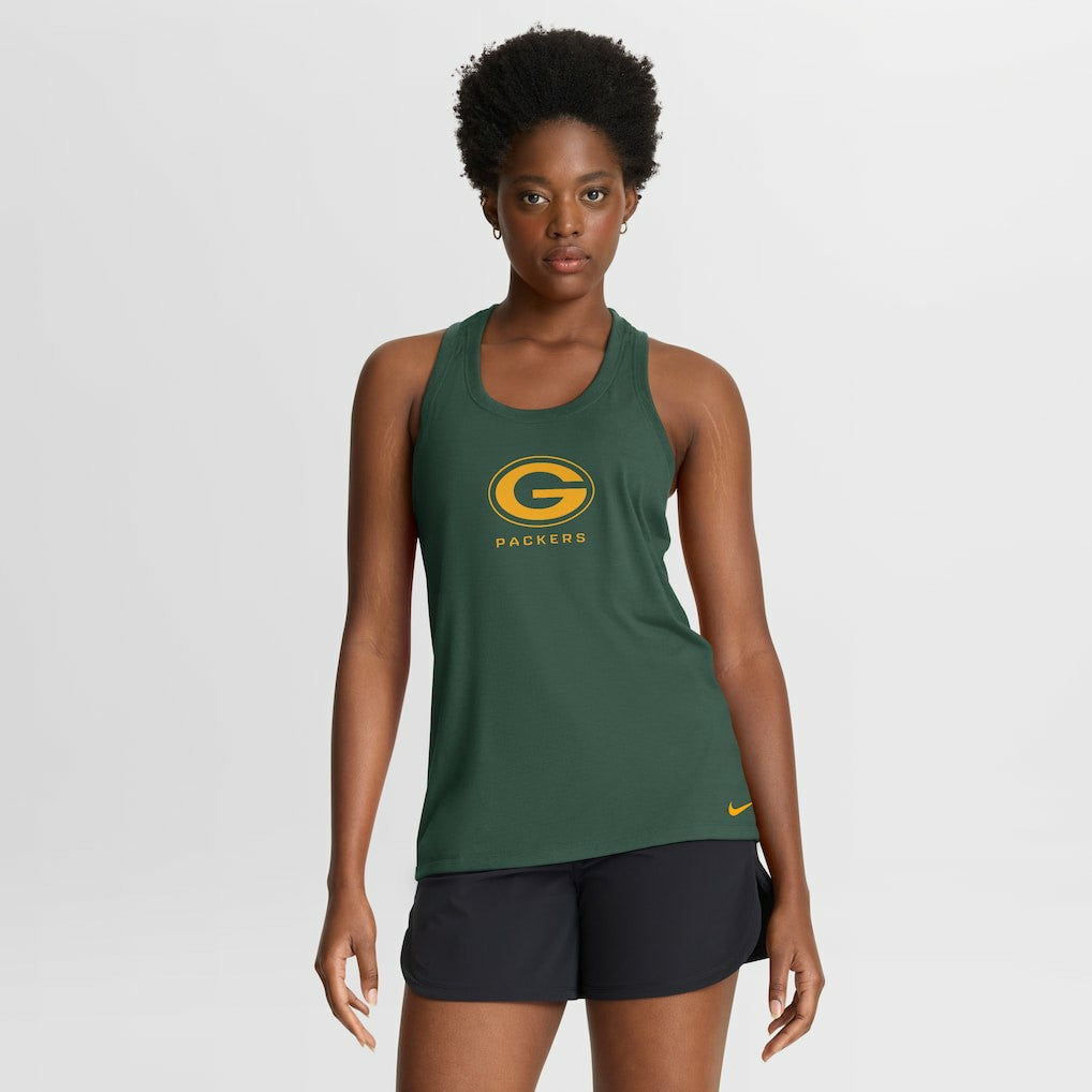 Green Bay Packers Women's Hurry Up Tri-Blend Dri-FIT Tank Top Green
