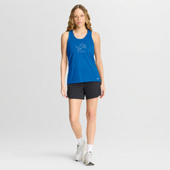 Detroit Lions Women's Hurry Up Tri-Blend Dri-FIT Tank Top Blue