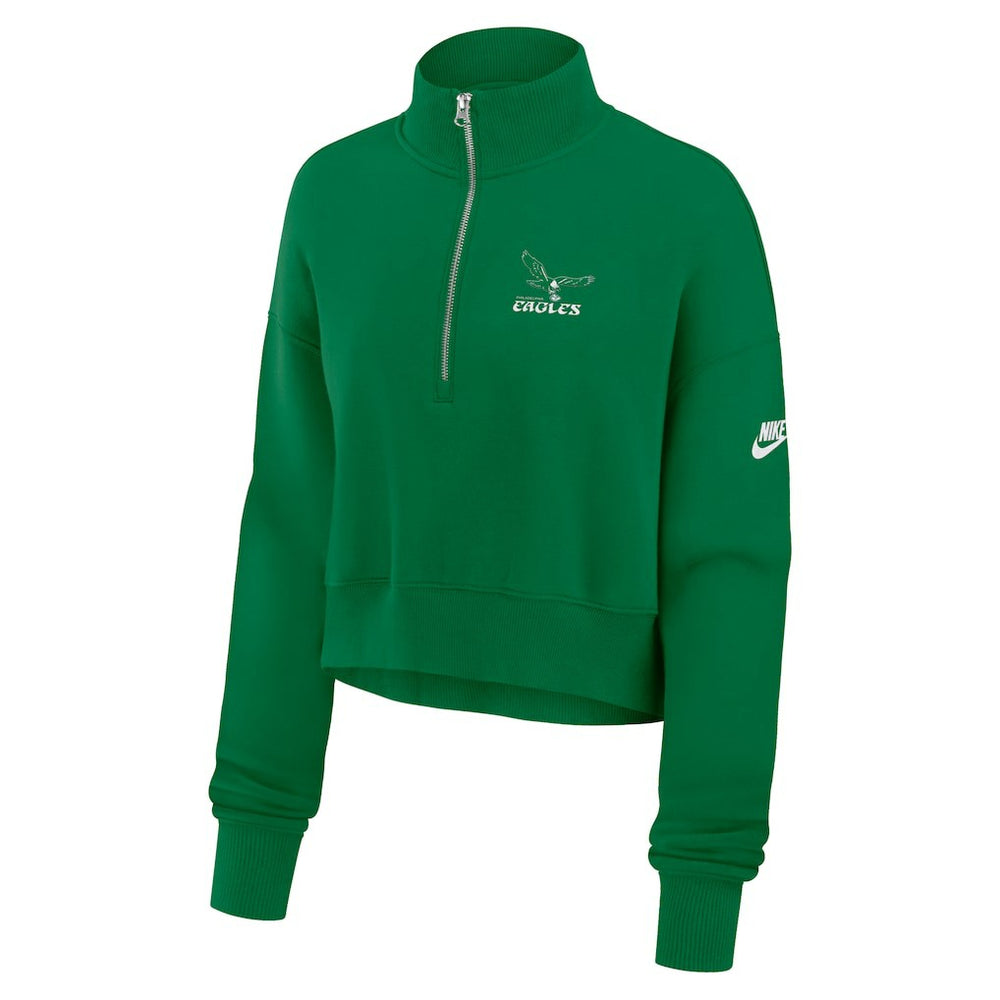 Philadelphia Eagles Women's Phoenix Fleece Quarter-Zip Sweatshirt Kelly Green
