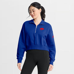 Buffalo Bills Women's Phoenix Fleece Quarter-Zip Sweatshirt Royal