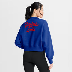 Buffalo Bills Women's Phoenix Fleece Quarter-Zip Sweatshirt Royal