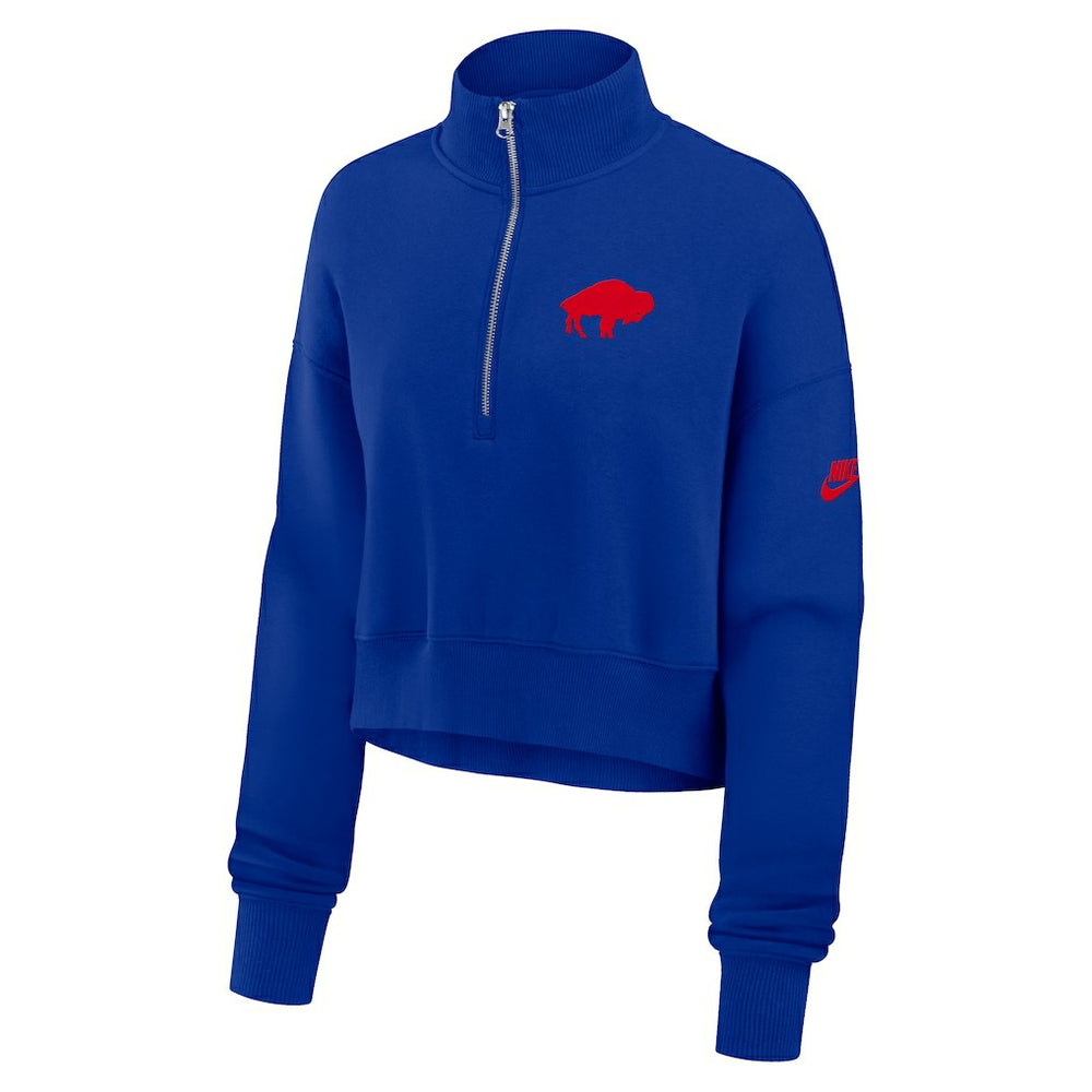 Buffalo Bills Women's Phoenix Fleece Quarter-Zip Sweatshirt Royal