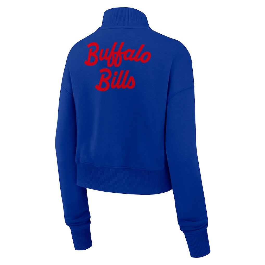 Buffalo Bills Women's Phoenix Fleece Quarter-Zip Sweatshirt Royal