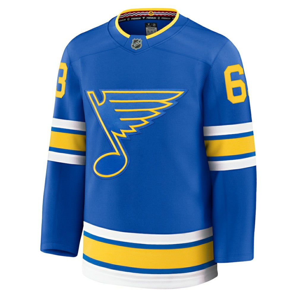 NHL Jake Neighbours St. Louis Blues Fanatics Home Premium Jersey - Blue
