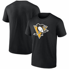 NHL Pittsburgh Penguins Logo Athletic Essential T-Shirt - Black