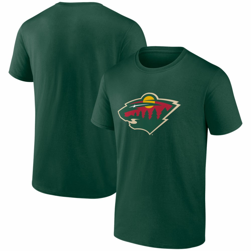 NHL Minnesota Wild Logo Athletic Essential T-Shirt - Green